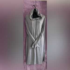 Gray Hooded Dress